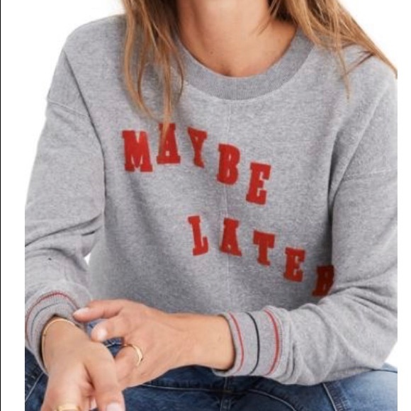 Madewell Tops - Madewell Maybe Later Sweatshirt. Size XS.